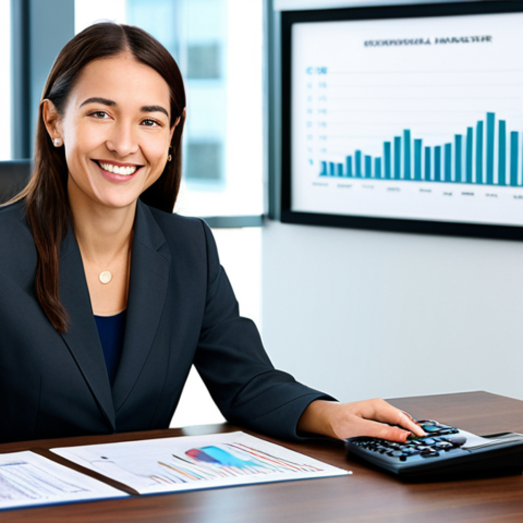 CFP 시험 과목별 학습법 - **Prompt:** A fully clothed, professional female financial advisor in modest business attire, smilin...